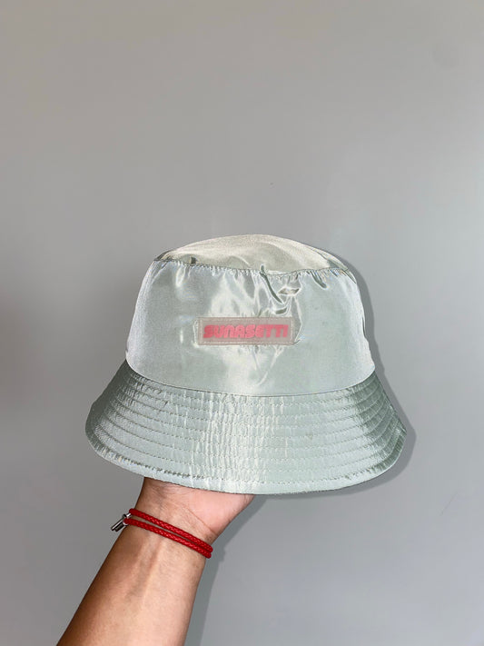 Teal Nylon bucket hat